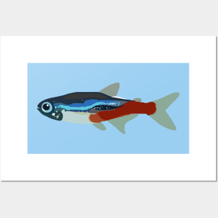 Neon Fish Posters and Art